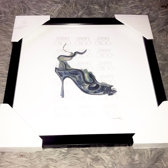 Jimmy Choo Accessories - NEW Jimmy choo heel framed art reprint